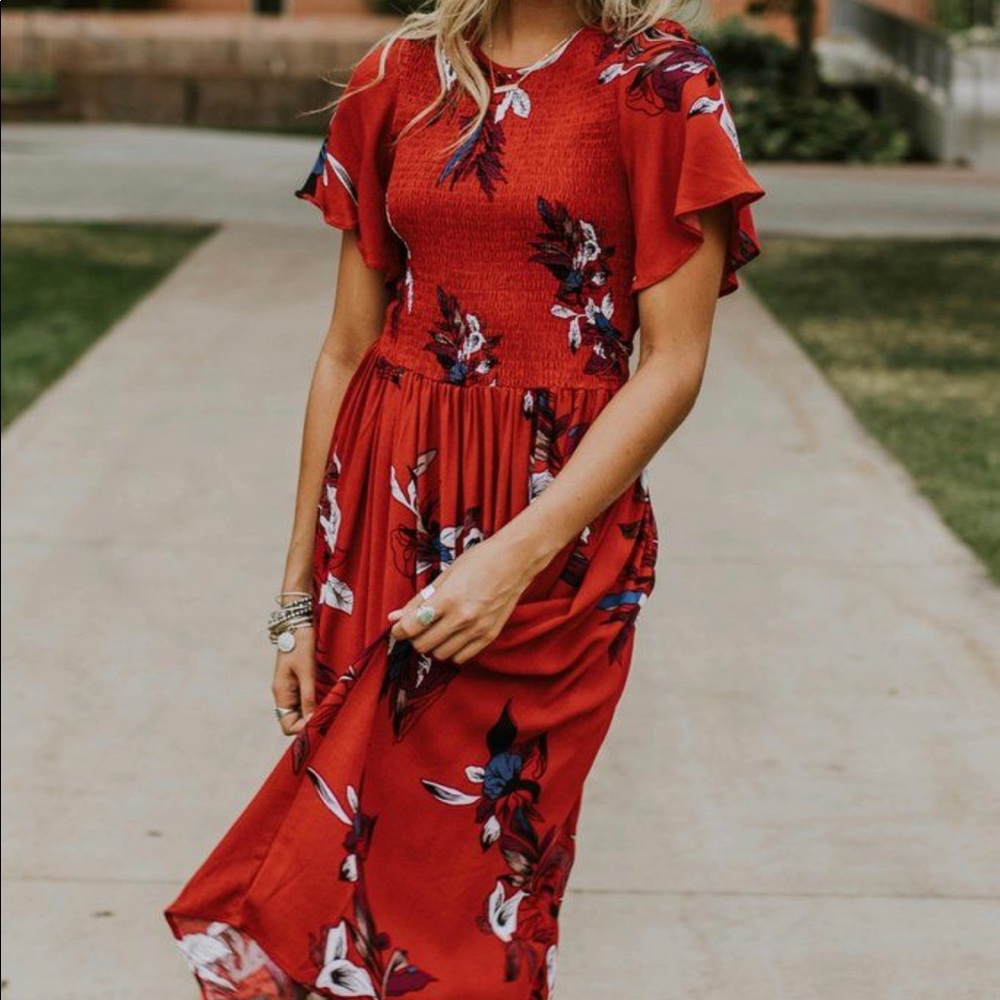 NWT Roolee Midi Madison Marie Floral Dress 3XL